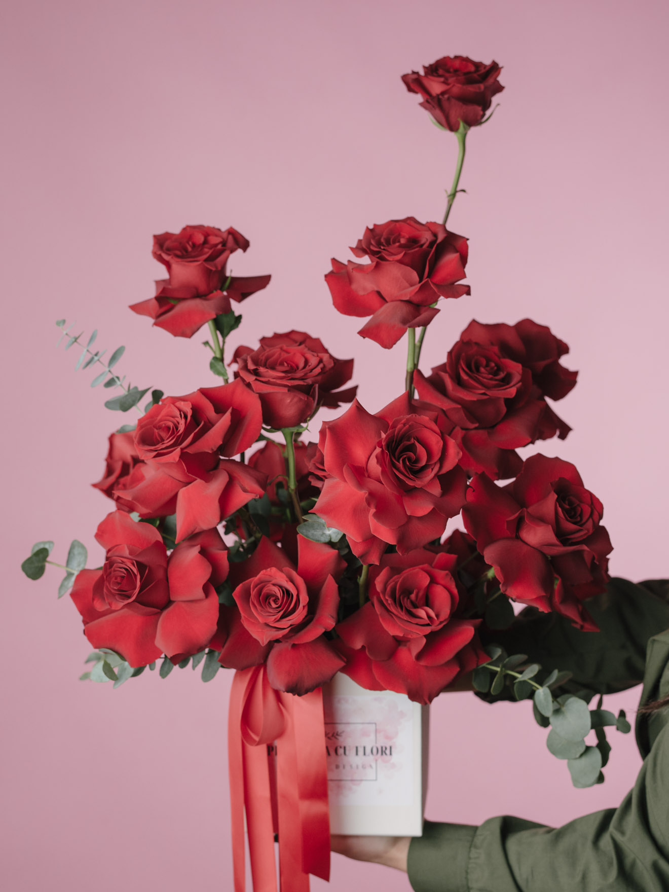 Aranjament Luxury Red Roses