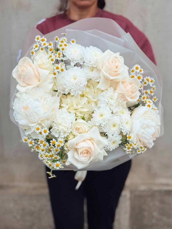 Minimalist White Bloom
