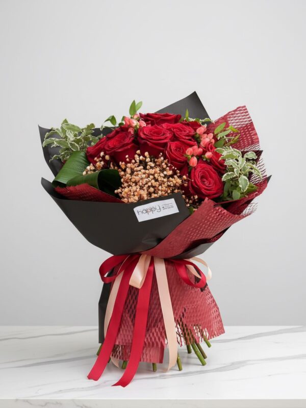 Buchet burgund Happy
