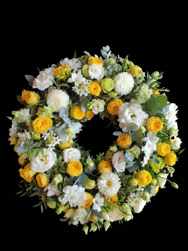 Coroană funerară „Rămas bun plin de lumină”