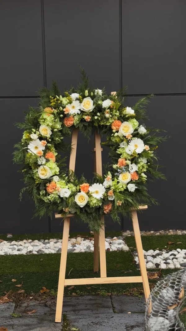 Coroană funerară „Peach”